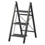 アルミ 踏み台 スリム　３段　ブラック