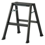 アルミ 踏み台　２段　ブラック