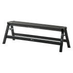 アルミ ワイド 踏み台　１段　ブラック
