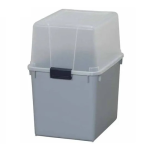 アイリス　ポリタンクボックス　キャスター付き　クリア／グレー　ＡＢ－３６０