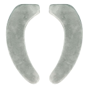 貼るだけ　消臭　ふかふか便座シート　グレー