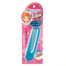 マイナスイオン＆光触媒 ２つ折り コンパクトセットコーム　ブルー