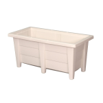 花と野菜のプランター　６００型　ホワイト