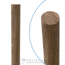 工作用　ウォールナット丸棒　約φ２０×４００ｍｍ