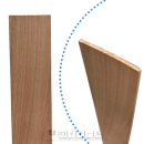 工作用　ユーカリ板材　約３×６０×６００ｍｍ　１枚