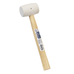 高儀　木柄ゴムハンマー　白　小