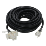 高儀 M.M 作業用 カラー延長コード 10m 3口 ブラック TG-COD-1003BA