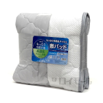 もっちり冷感＆メッシュ　敷パッド　シングルサイズ　グレー