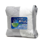 もっちり冷感＆メッシュ　敷パッド　セミダブルサイズ　グレー