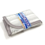 ふんわり　先染めパイル まくらパッド　グレー