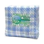 ２重ガーゼ 敷パッド　シングルサイズ　ブルー