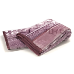 あったかソフトタッチ　えり付き２枚合わせ毛布　シングルサイズ　ジオメトリ　ピンク