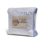 綿ベロア敷パッド　シングルサイズ　ブルー