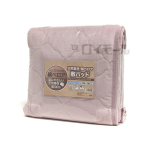 綿ベロア敷パッド　シングルサイズ　ピンク