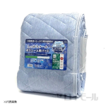 しっかりクール ボリューム敷パッド　シングルロングサイズ　ブルー