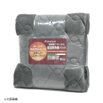 高密度フランネル 吸湿発熱敷パッド　シングル　１００×２０５ｃｍ　グレー