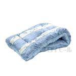 洗える　抗菌防臭防ダニ掛ふとん　ブルー　ＳＬ　約１５０×２１０cm