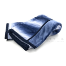 えり付き ２枚合わせ毛布　グラデーション　Ｓ　約１４０×２００ｃｍ　ネイビー