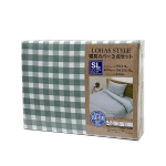 ロハススタイル　寝具カバー　３点セット　ＳＬ（シングルロング）ＧＹ