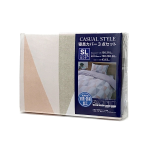 カジュアルスタイル 寝具カバー ３点セット　ＳＬ（シングルロング）ＢＥ