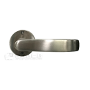 川口技研　間仕切りレバー錠　カギなし　ＪＬ－２４－１Ｍ－Ｎ　ＢＳ５１　ニッケル