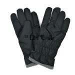 婦人手袋　ナイロンシャーリング　クロ