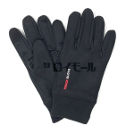 婦人　ストレッチ手袋　スマホ対応　クロ