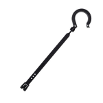 日動　万能フッカー　３００ｍｍ　単管フック付 　ブラック