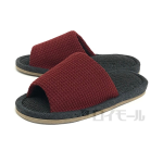 素足で履きたいスリッパ　レッド　Ｍ