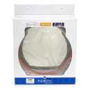 ステンレスミラー　丸型　３００ミリ　ポール式　オレンジ