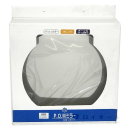 ステンレスミラー　丸型　４５０ミリ　ポール式　オレンジ