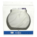 ステンレスミラー　丸型　４５０ミリ　ポール式　ホワイト