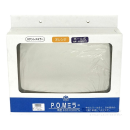 ステンレスミラー　角型　４００×３００ミリ　ポール式　オレンジ