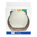 ステンレスミラー　丸型　３００ミリ　スタンド式　オレンジ