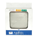 ステンレスミラー　角型　３００×２２０ミリ　スタンド式　オレンジ