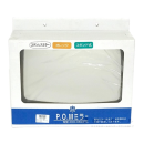 ステンレスミラー　角型　４００×３００ミリ　スタンド式　オレンジ