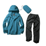 マック　パノラマバッグイン レインスーツ　スカイブルー×ブラック　Ｌ