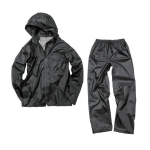 マック　いぶし銀レインスーツ２　ブラック　Ｌ