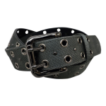 福徳産業　合皮ハトメ ２ピン４０ｍｍ巾 ベルト　グレー　Ｙ１５０　Ｌ