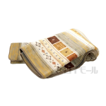 中敷カーペット　ボリュームプリントラグ　１３０×１８５　ベージュ