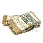 中敷カーペット　ボリュームプリントラグ　１３０×１８５　ブルー