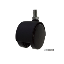 八幡ねじ　双輪キャスター　ねじタイプ　Ｍ６　３０ｍｍ　ナイロン