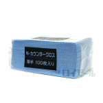 Ｎ－カウンタークロス　薄手　１００枚入り　ブルー