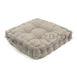 マチ付きクッション　ブロード　ベージュ