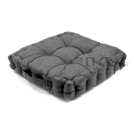 マチ付きクッション　ブロード　グレー