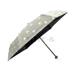 晴雨兼用折傘　５０ｃｍ　スモールフラワー　モカ