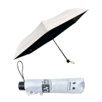 晴雨兼用折傘　５５ｃｍ　無地　オフ白