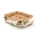 くまファー　スクエアベッド　Ｓ　ベージュ