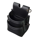 ＡＢ－２２ＢＧ　腰袋２段　＜黒金＞