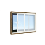 新エコな簡易内窓　引き違い窓用　Ｍサイズ キット　ホワイト